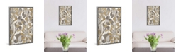 iCanvas Painted Tropical Screen I Gray Gold by Silvia Vassileva Gallery-Wrapped Canvas Print - 26" x 18" x 0.75"
